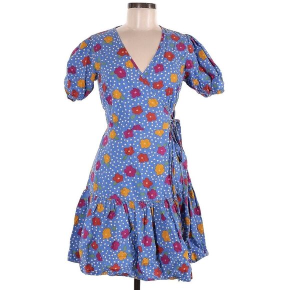 Princess Highway 100% Organic Cotton Whimsey Floral Abby Wrap Dress Size 8 - Picture 4 of 10